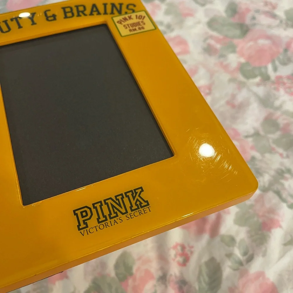 Victoria Secret PINK Beauty and Brains Vintage Picture Frame